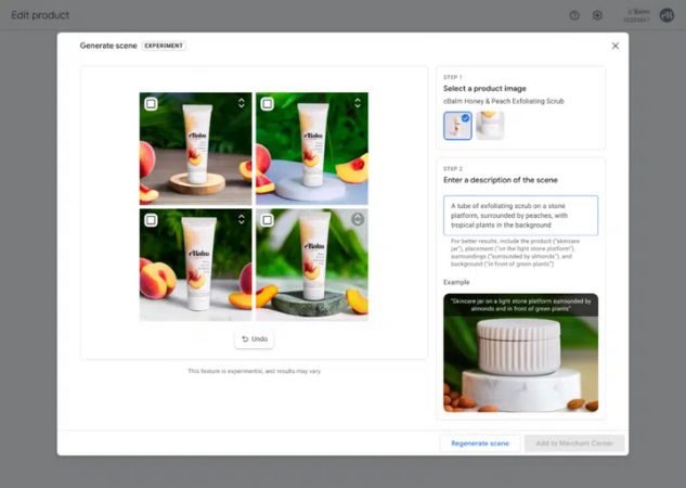 Ejemplo de uso de Google Product Studio