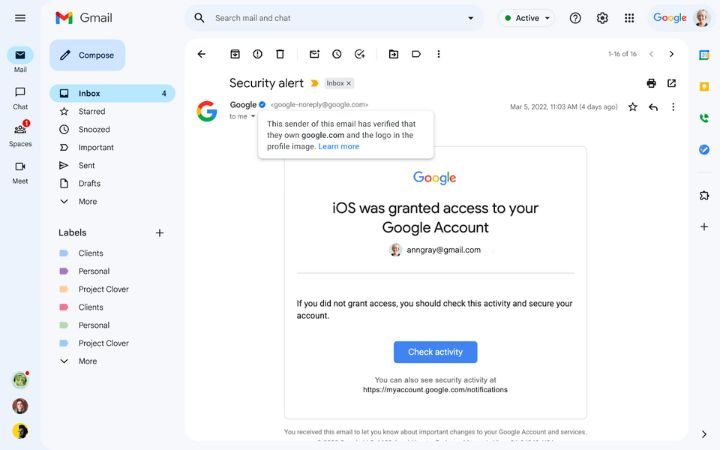 verificación de gmail