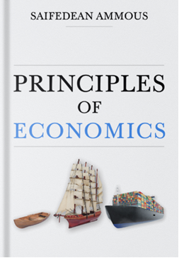 tapa del libro "principios de economia".