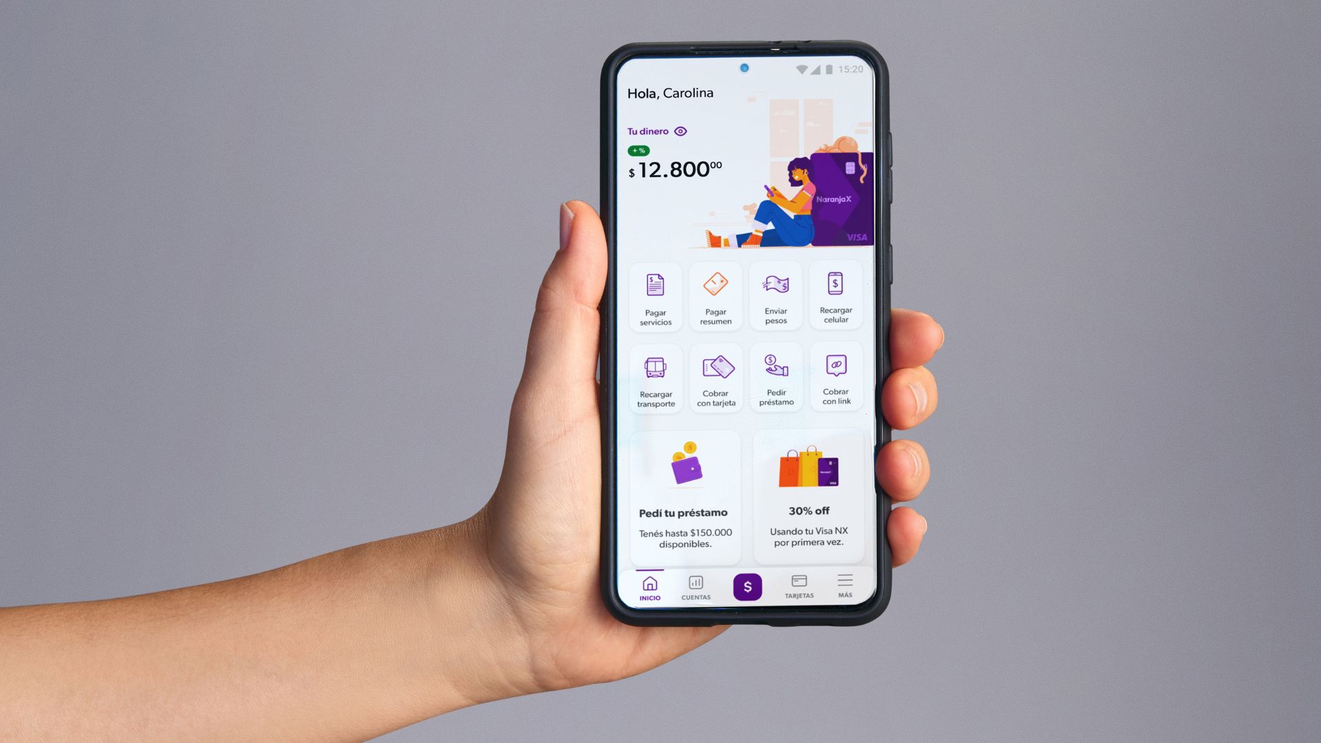 Naranja X presentó una nueva función para poder pedir créditos sin siquiera tener puntaje crediticio