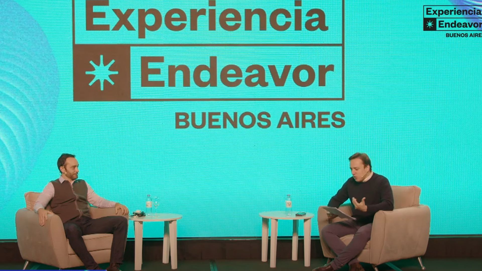 Hernán Kaszek durante la entrevista en Experiencia Endeavour.