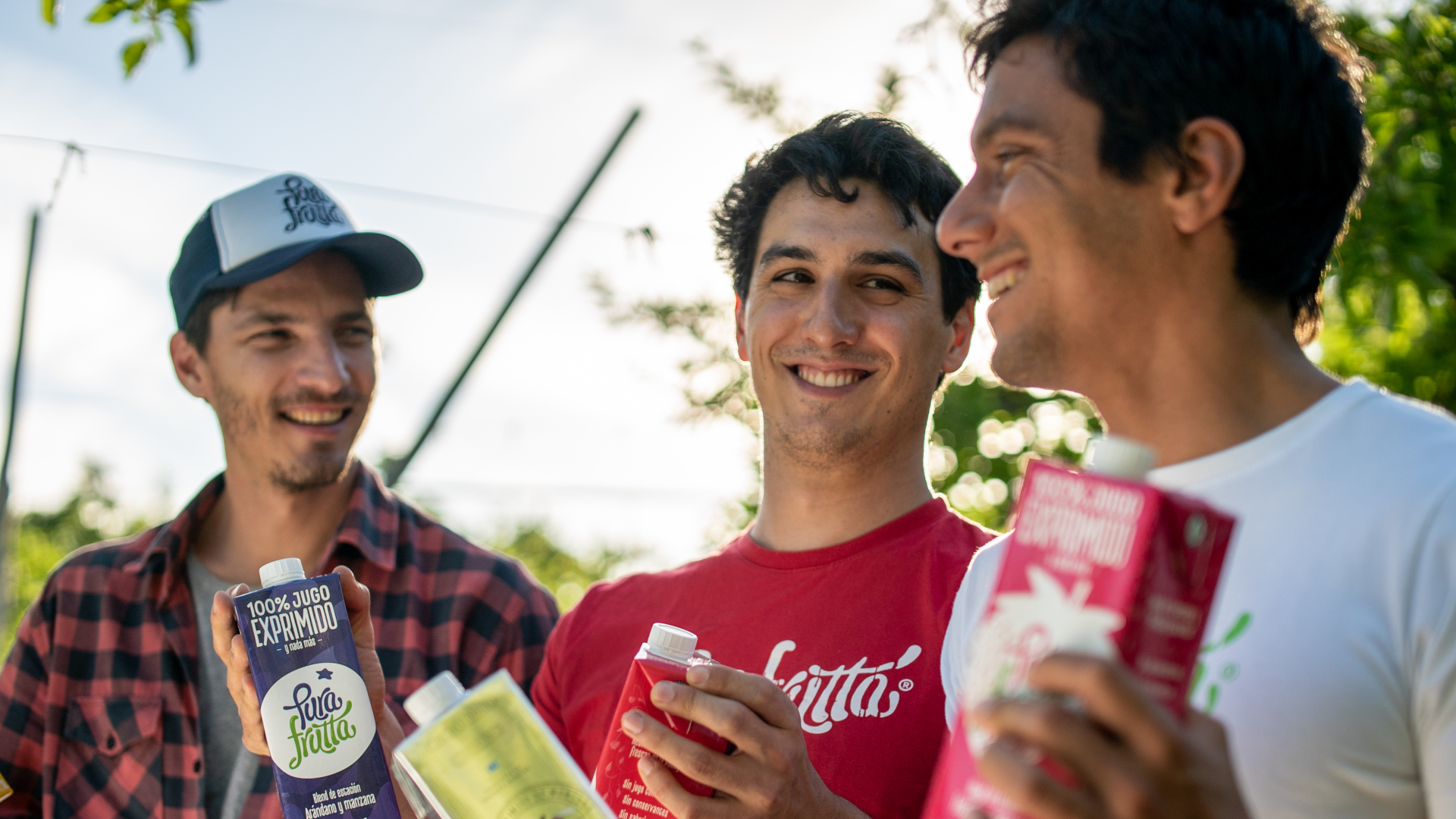 Socios Martín Carro, Marcos Mercado y José Carlos Melestina, socios de Pura Frutta