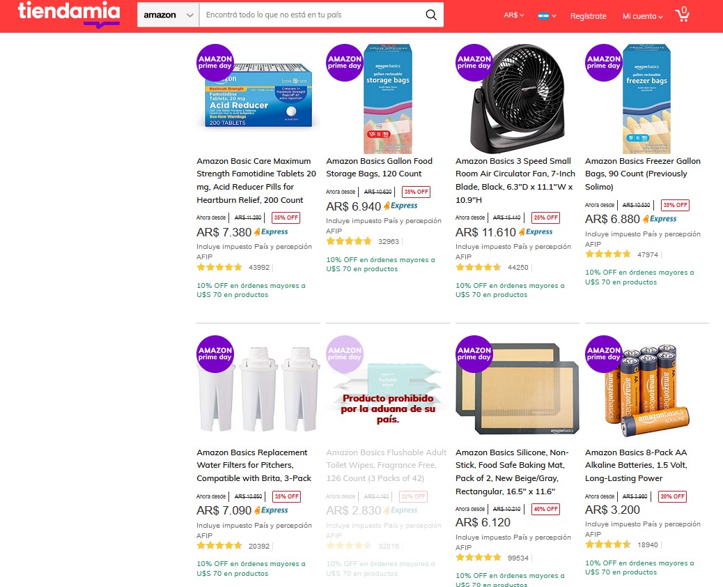 Amazon Prime Day 2023: productos publicados en Tiendamia