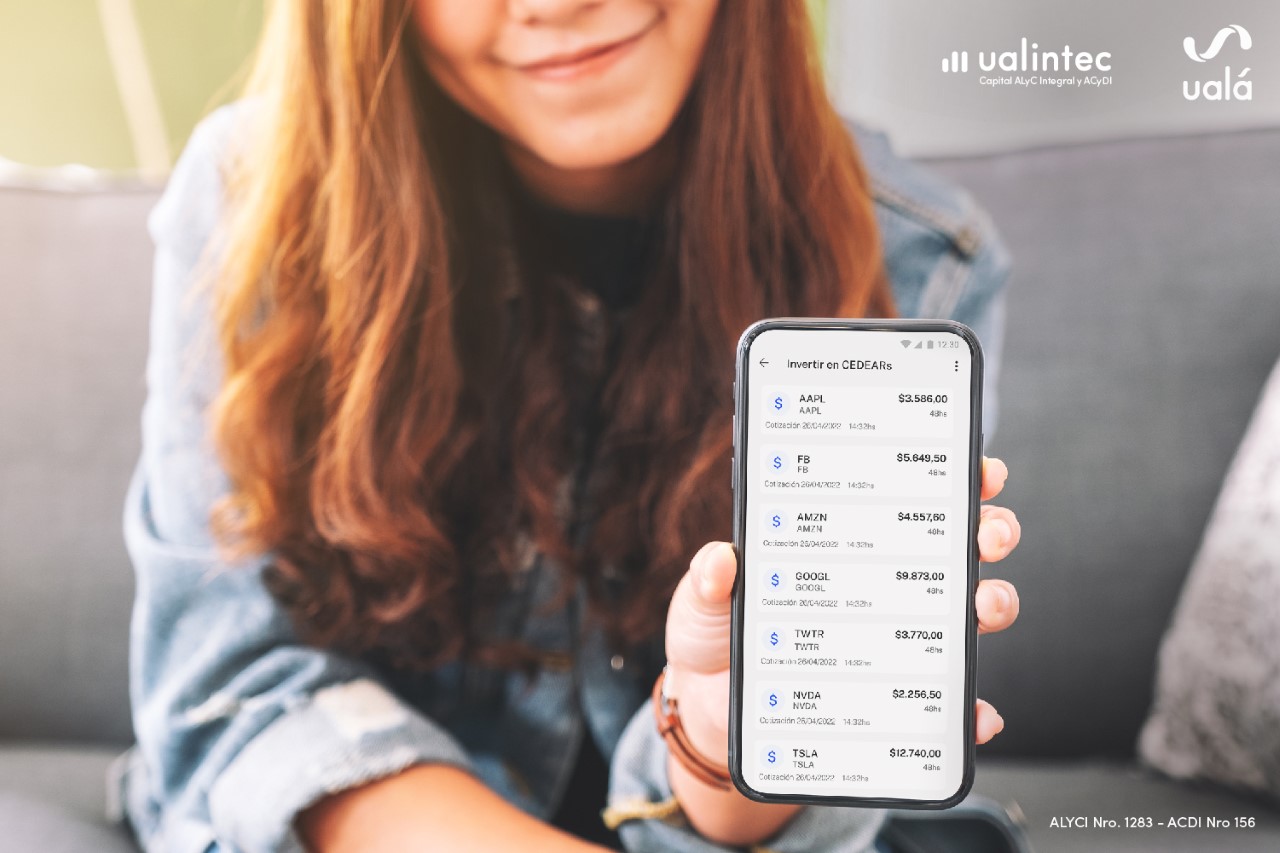 La plataforma de Ualá permite a los inversores invertir en CEDEAR de Netflix entre otras grandes firmas que cotizan en Wall Street, como Apple, Amazon o Tesla