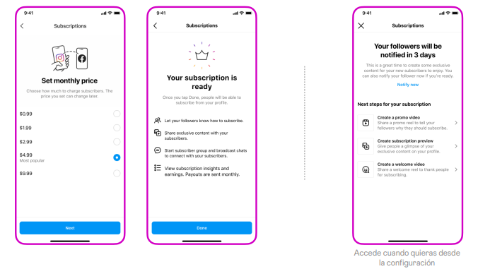 configurar pagos para recibir mensualidades de suscripción