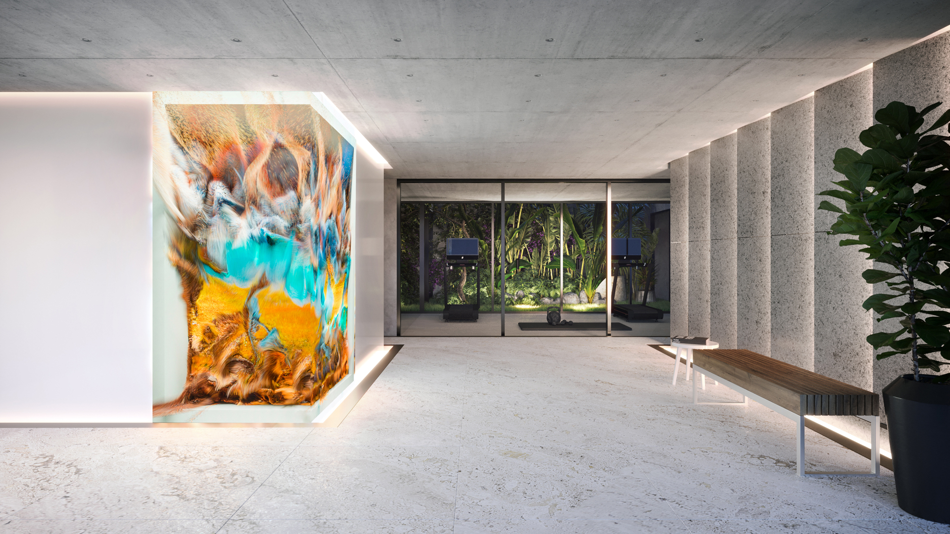 El edificio contará con arte digital qeu cambiará según la estación del año