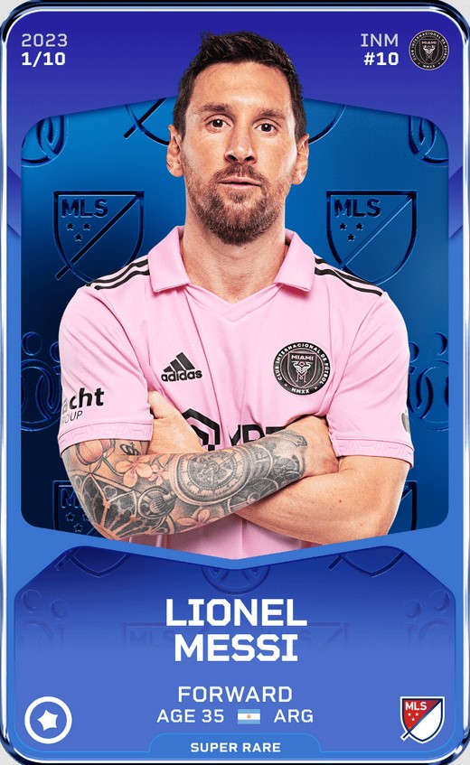 El NFT de Lionel Messi en Inter Miami (Sorare)