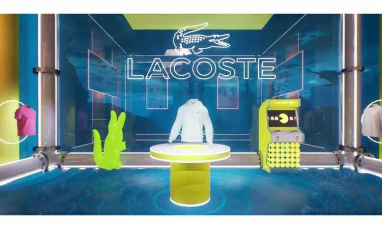 Imagen del piso submarino exclusivo de la tienda de Lacoste