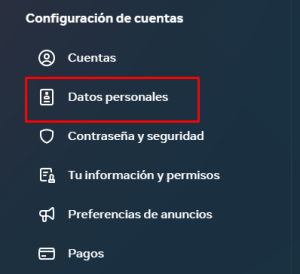 paso 4 para desactivar o eliminar facebook