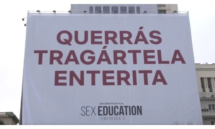 Anuncio de Netflix que promociona la educación sexual