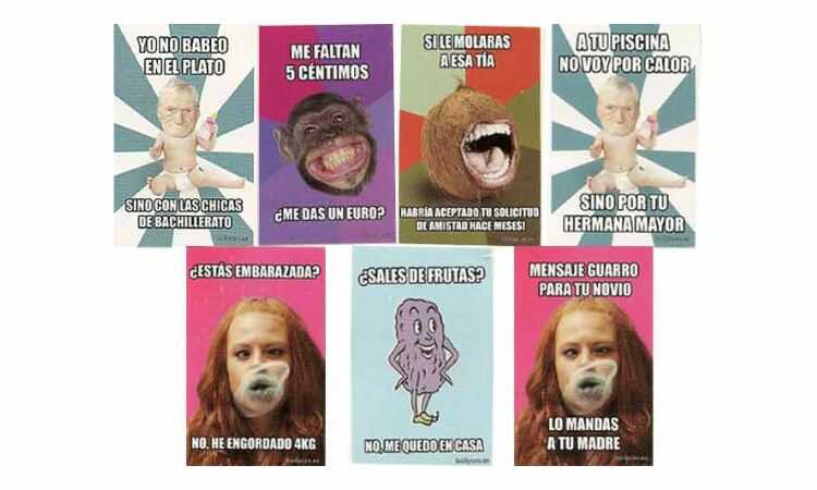 Calcomanías que venían insertadas en los paquetes de dulces Panrico.
