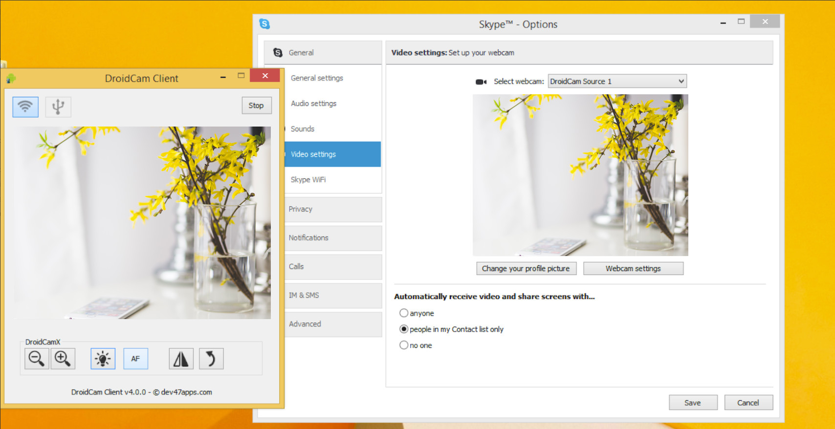 Droidcam es una de las apps más útiles para convertir tu móvil en una webcam