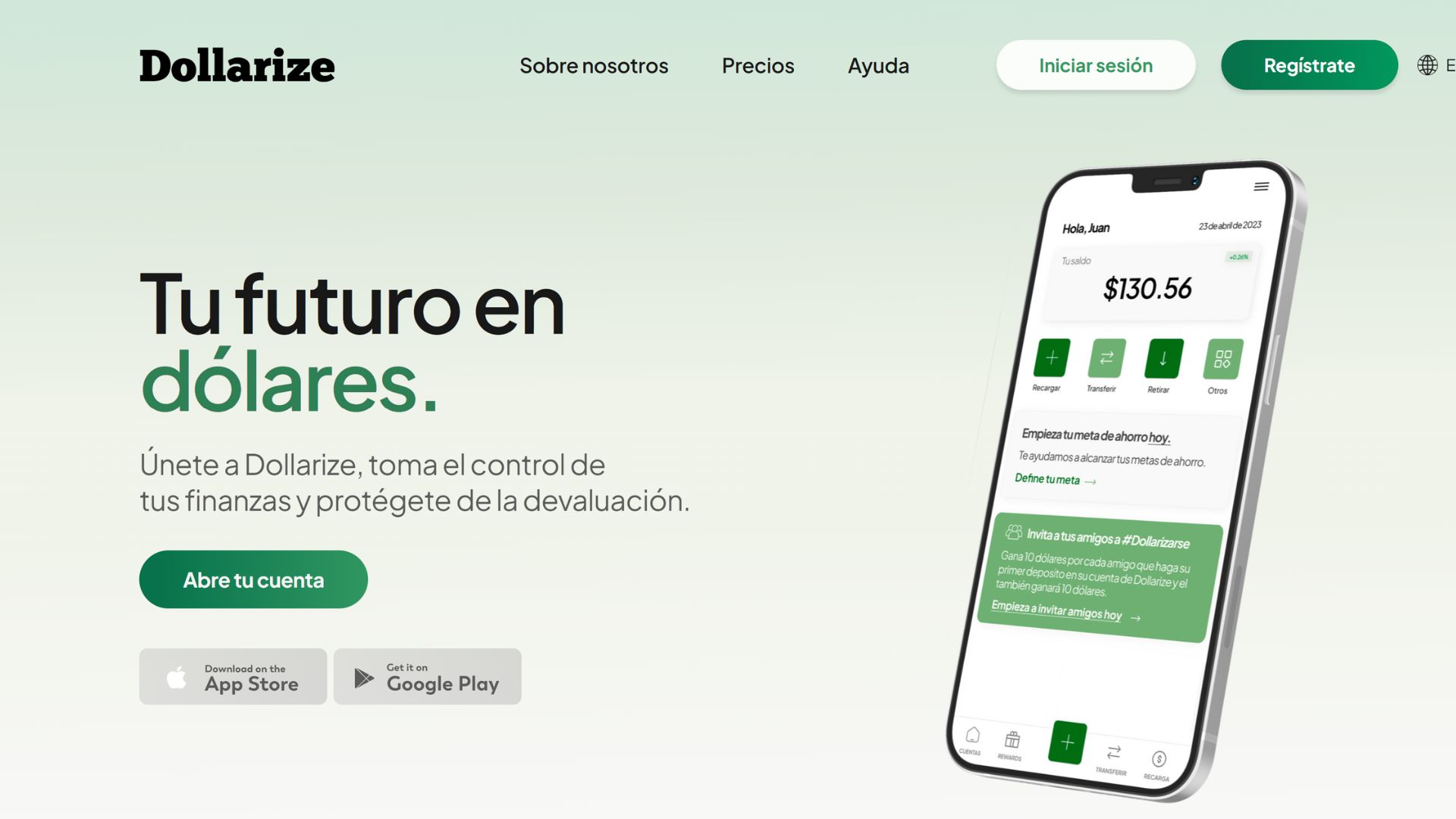 Dollarize ya está disponible para descargar en dispositivos Android e iOS