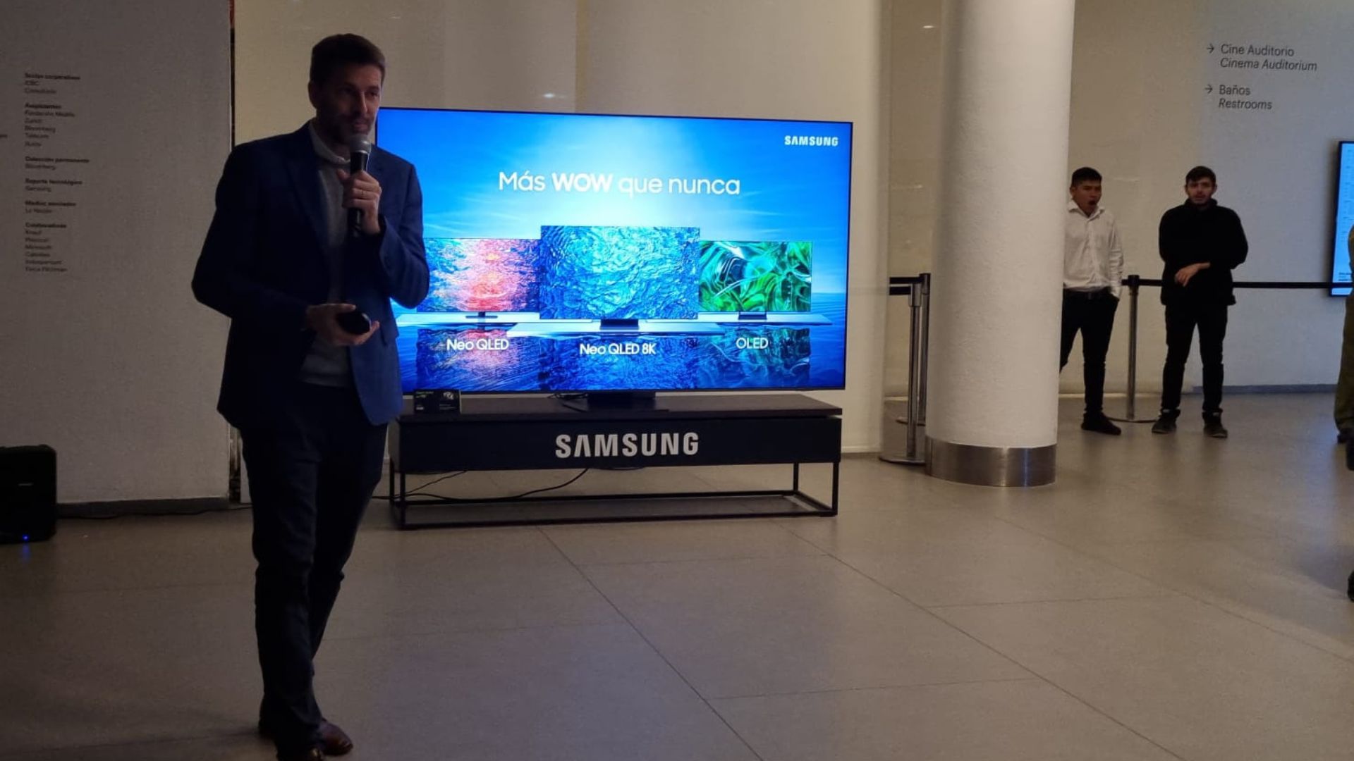 Eliseo Outes, Director de TV, monitores y audio para Samsung Argentina, presentó el nuevo lineal de televisores Premium 2023