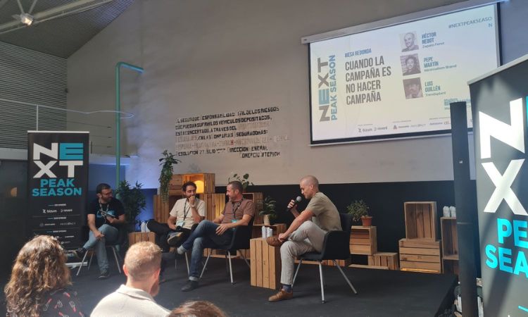 Fotografía de la mesa redonda "Cuando la campaña es no hacer campaña" del NEXT Peak Season 2023