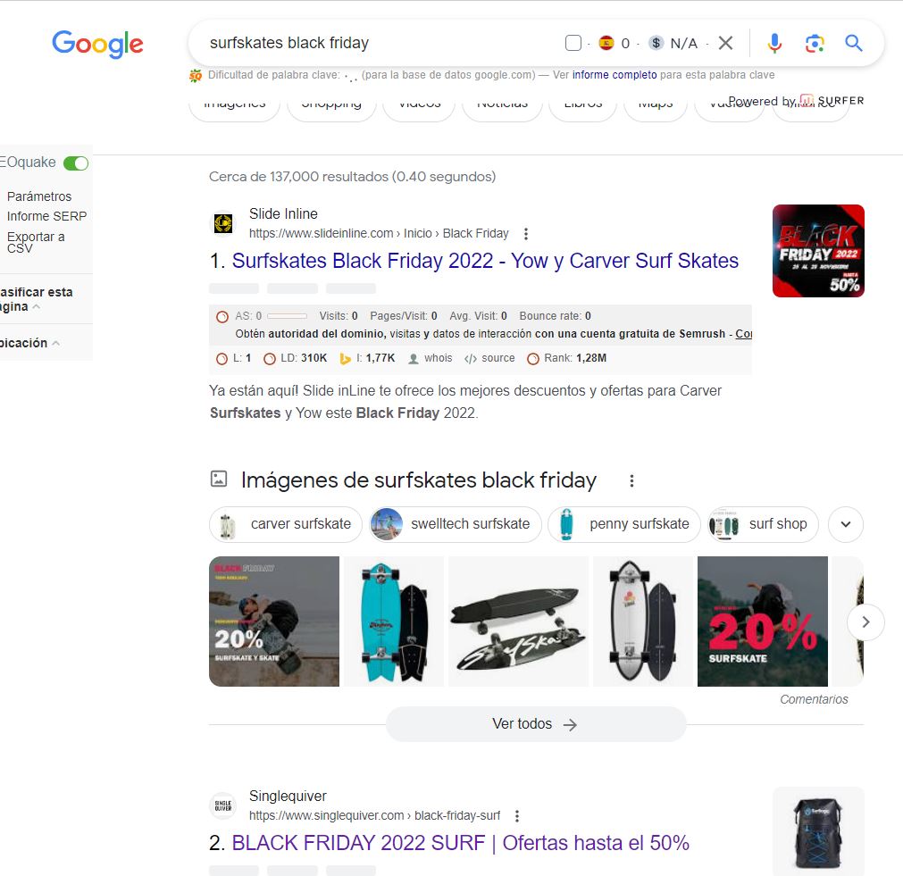viernes negro para el comercio electrónico