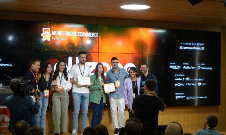 Imagen de los finalistas y ganadores a mejor rookie ecommerce
