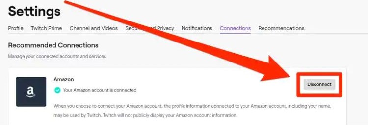 Desconecta tu cuenta de Amazon de Twitch