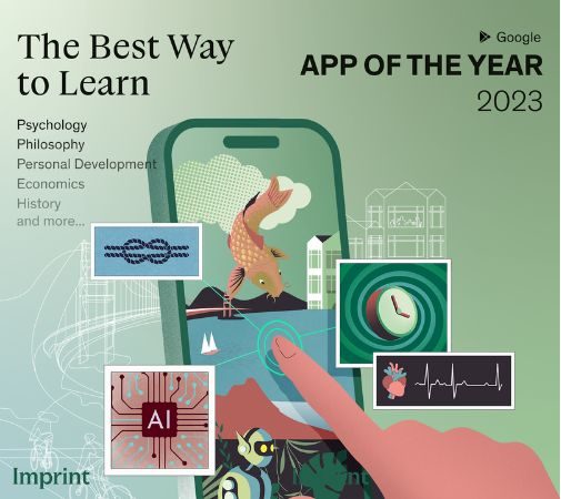 Infografía que revela a Imprint como la mejor app del año de Google y muestra cómo funciona