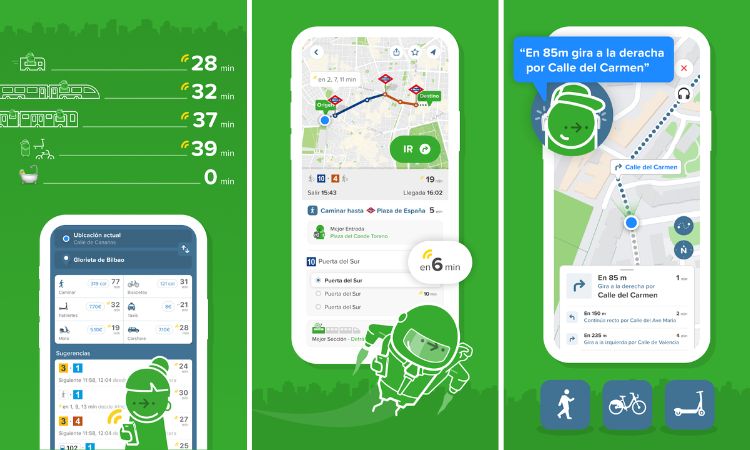 Características de la aplicación Citymappers