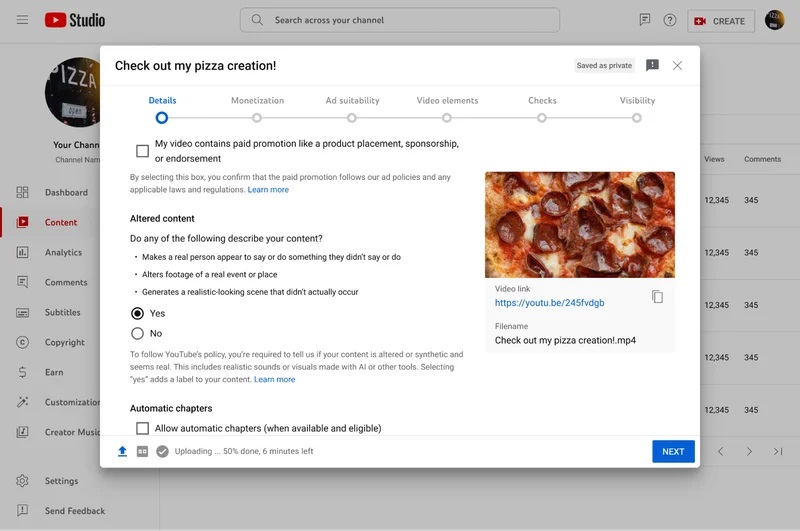 Nueva herramienta en YouTube para etiquetar contenido generado por IA