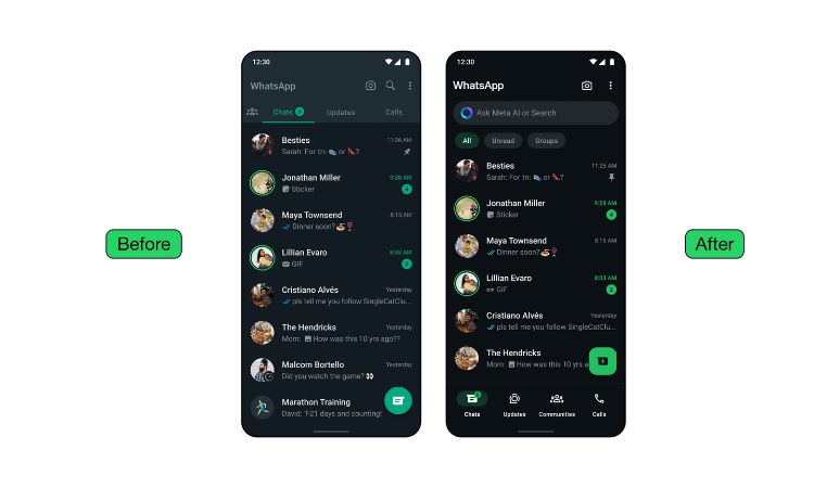 Modo más oscuro Whatsapp