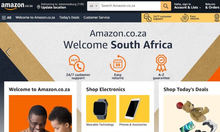 portada de amazon sudáfrica